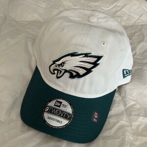 NFL Philadelphia Eagles Football White w/ Green Adult Men’s Hat Flex Fit Gear